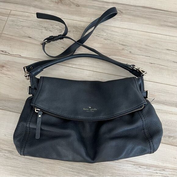 Kate Alsace Cobble Hill little Minka in Black leather
